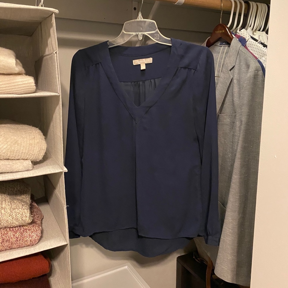 Banana Republic Navy Blue Blouse